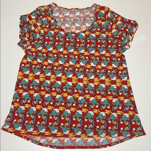 Lularoe Classic T 2XL Donald Duck tunic shirt